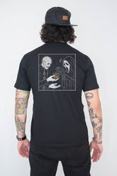 Camiseta Unissex Preta Ghost Face Cenobita